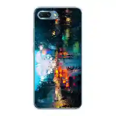 Лайм силиконовый чехол на Honor 10 / Хонор 10 прозрачный, с рисунком, защита камеры