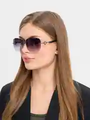 Фиолетовый солнцезащитные очки "Сердце"