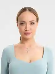 Цепочка на шею женская, крест