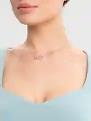Серебряный цепочка на шею с кулоном "Kitty"