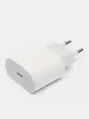 Белый комплект для быстрой зарядки iPhone, iPad, AirPods: блок питания 20W с проводом 1 м