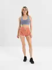 Коралловый меланж шорты женские, повседневные / шорты спортивные