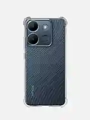 Прозрачный противоударный чехол BROSCORP для Infinix Smart 7 силиконовый с усиленными углами