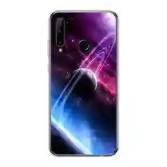 Аметистовый чехол на Honor 10i/20 Lite 2019/20e/Huawei P Smart Plus 2019 / Хонор 10i прозрачный