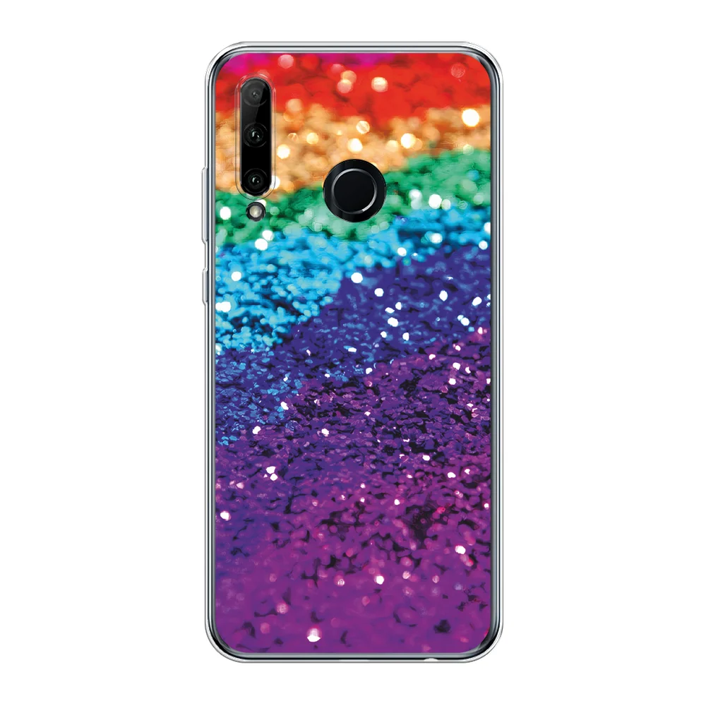 Багровый чехол на Honor 10i/20 Lite 2019/20e/Huawei P Smart Plus 2019 / Хонор 10i прозрачный