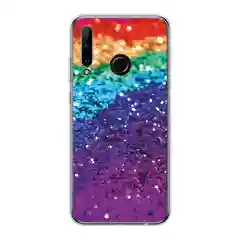 Багровый чехол на Honor 10i/20 Lite 2019/20e/Huawei P Smart Plus 2019 / Хонор 10i прозрачный