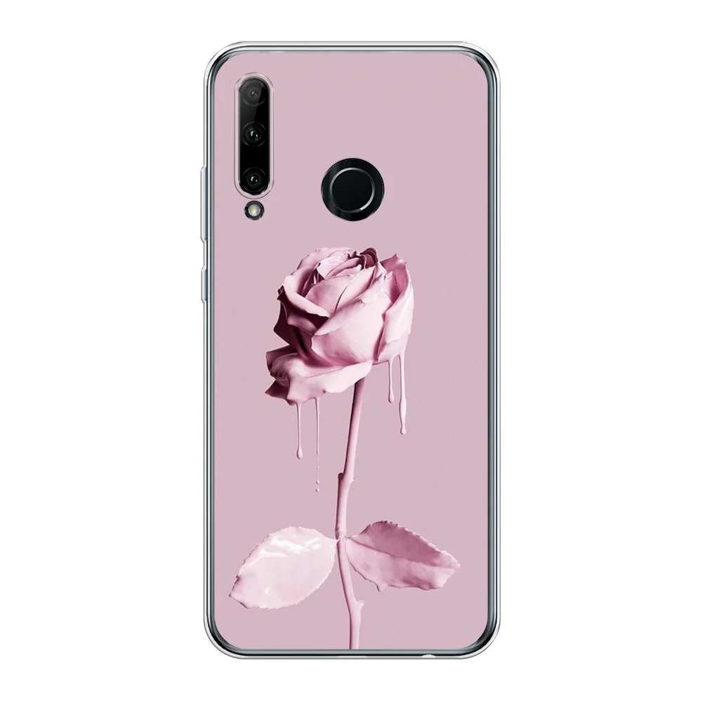 Коралловый меланж чехол на Honor 10i/20 Lite 2019/20e/Huawei P Smart Plus 2019 / Хонор 10i прозрачный