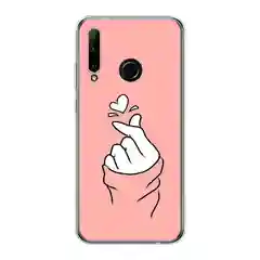 Пастельно-коралловый чехол на Honor 10i/20 Lite 2019/20e/Huawei P Smart Plus 2019 / Хонор 10i прозрачный