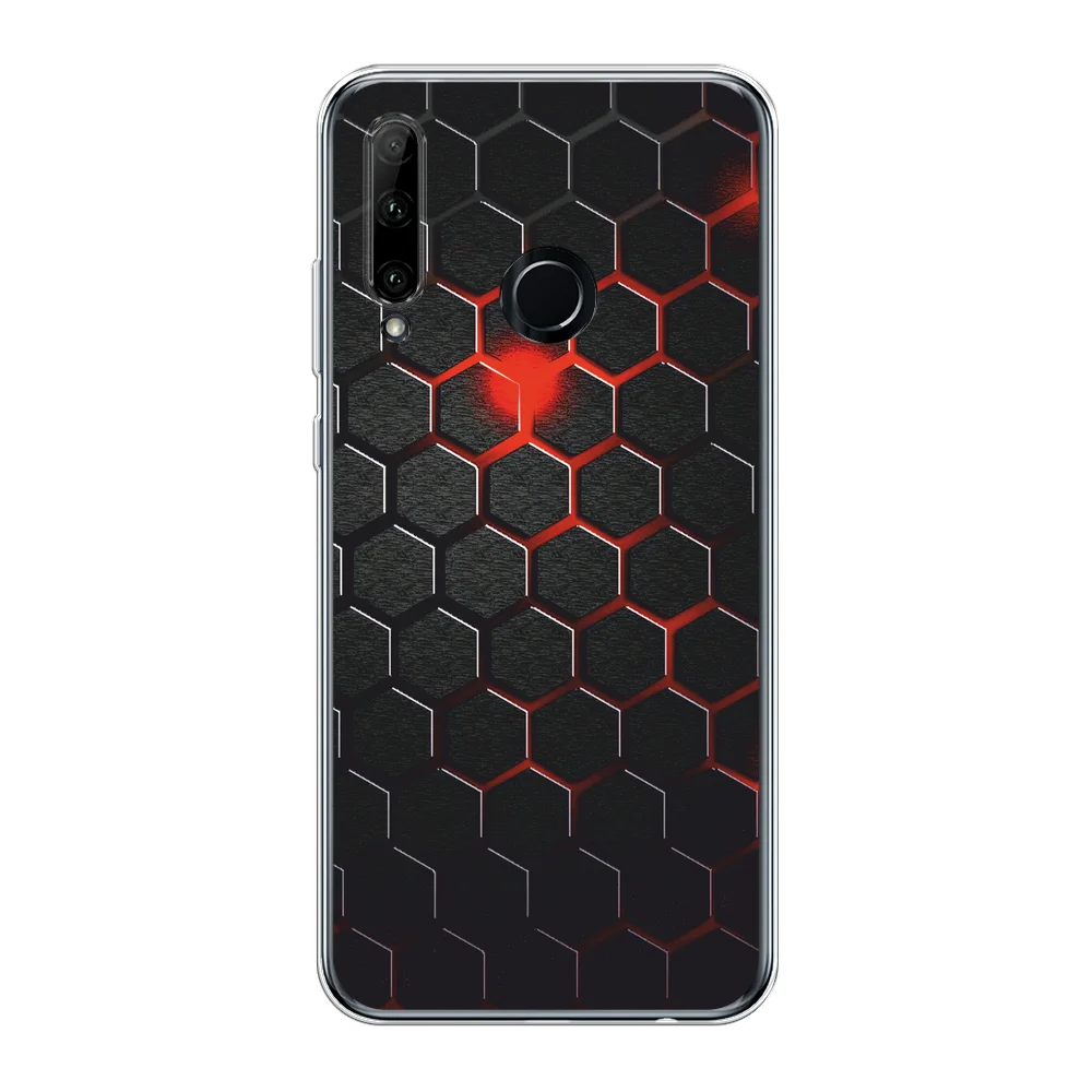 Тёмно-бордовый чехол на Honor 10i/20 Lite 2019/20e/Huawei P Smart Plus 2019 / Хонор 10i прозрачный