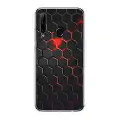 Тёмно-бордовый чехол на Honor 10i/20 Lite 2019/20e/Huawei P Smart Plus 2019 / Хонор 10i прозрачный