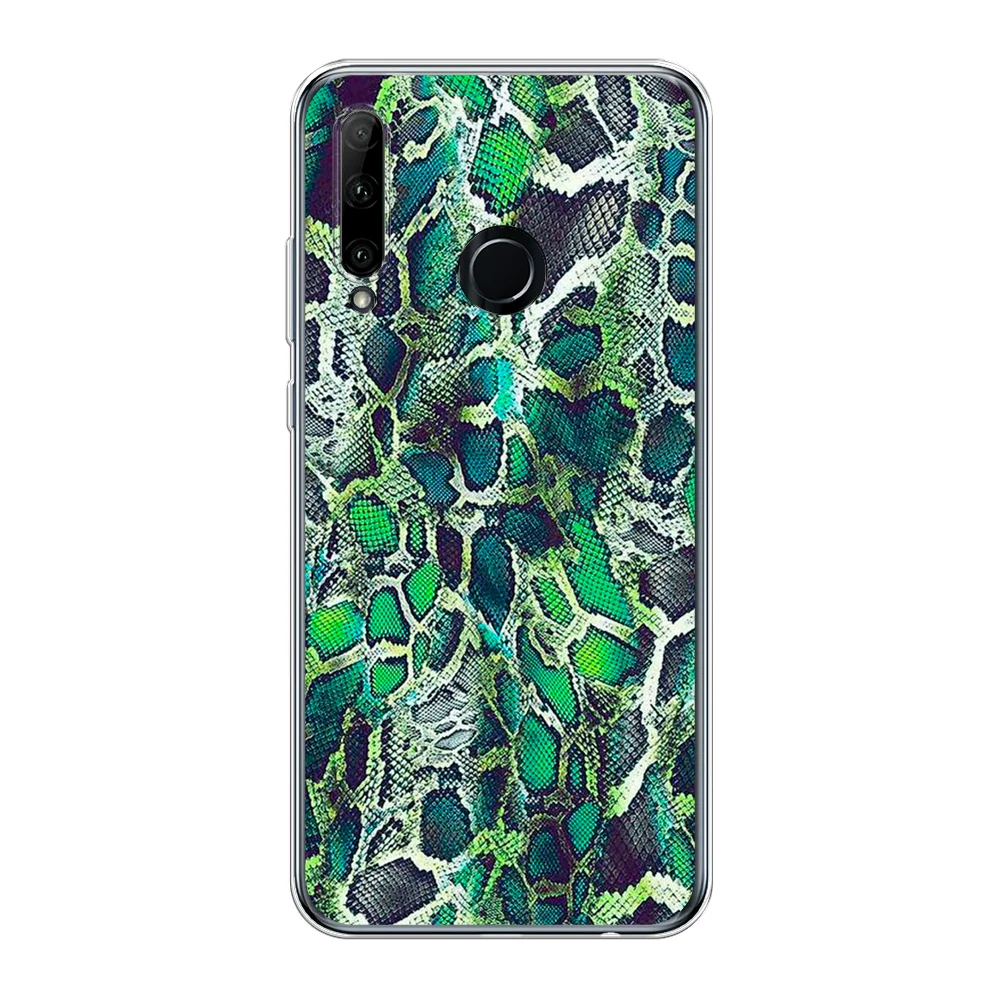 Тёмно-зелёный чехол на Honor 10i/20 Lite 2019/20e/Huawei P Smart Plus 2019 / Хонор 10i прозрачный