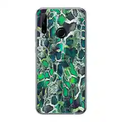 Тёмно-зелёный чехол на Honor 10i/20 Lite 2019/20e/Huawei P Smart Plus 2019 / Хонор 10i прозрачный