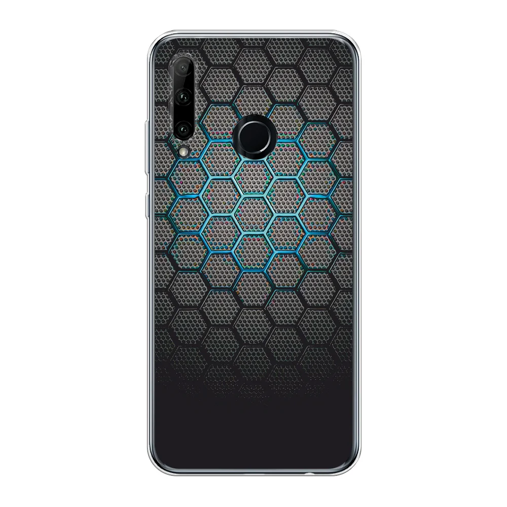 Темно-синий чехол на Honor 10i/20 Lite 2019/20e/Huawei P Smart Plus 2019 / Хонор 10i прозрачный