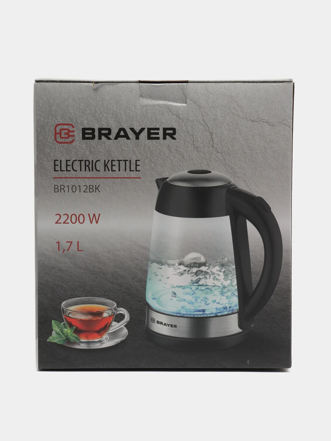 Чайник электрический BRAYER BR1012BK, 1,7 л