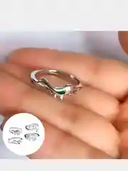 Серебряный кольцо регулируемое "Динозавр"