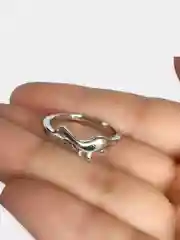 Серебряный кольцо регулируемое "Динозавр"