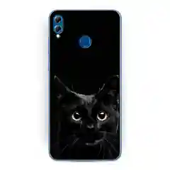 Зелёный хаки силиконовый чехол на Honor 8X / Хонор 8Х прозрачный, с рисунком, защита камеры