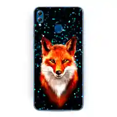 Рыжий силиконовый чехол на Honor 8X / Хонор 8Х прозрачный, с рисунком, защита камеры