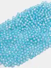 Голубой бусины граненые  акриловые 100,500 шт