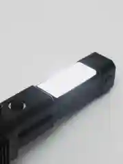 Серебряный фонарик многофункциональный , с зарядкой от USB, удобный в руке, с магнитом, резаком