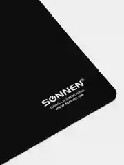 Коврик для мыши Sonnen Black, резина + ткань, 220х180х3 мм, 513309