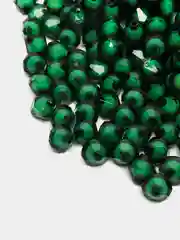 Зеленый бусины граненые  акриловые 100,500 шт