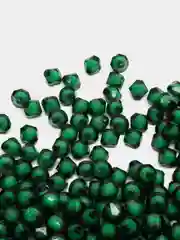 Зеленый бусины граненые  акриловые 100,500 шт