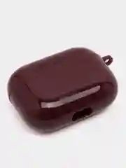 Багровый чехол для наушников AirPods 1 / Pro 2 / 3, силиконовый