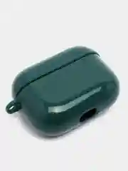Тёмно-зелёный чехол для наушников AirPods 1 / Pro 2 / 3, силиконовый