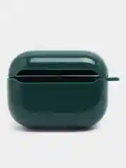 Тёмно-зелёный чехол для наушников AirPods 1 / Pro 2 / 3, силиконовый