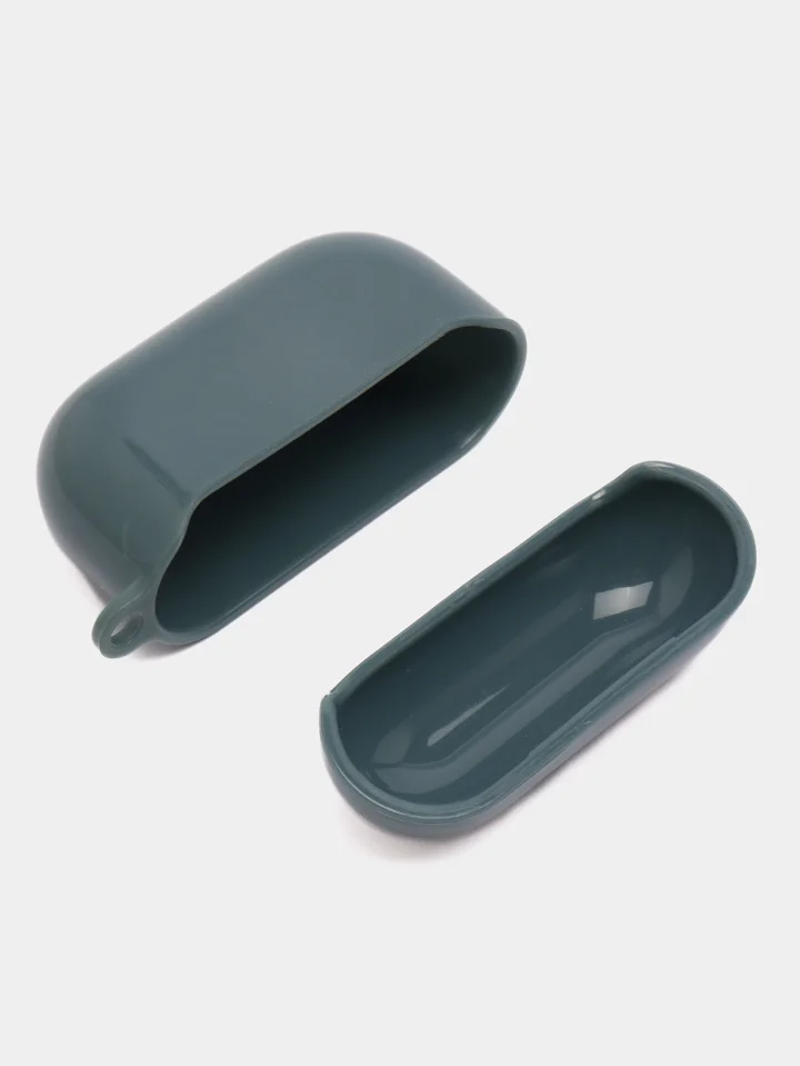 Серый чехол для наушников AirPods 1 / Pro 2 / 3, силиконовый