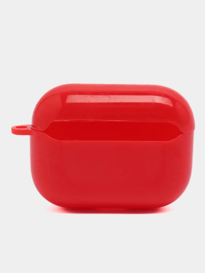 Красный чехол для наушников AirPods 1 / Pro 2 / 3, силиконовый