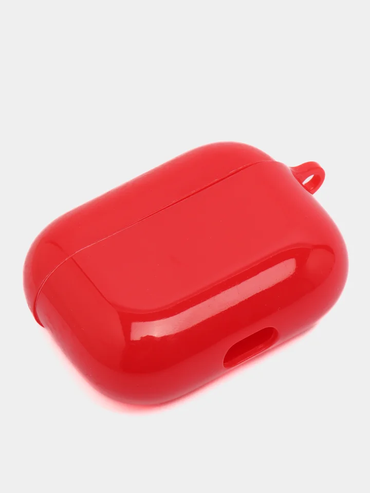Красный чехол для наушников AirPods 1 / Pro 2 / 3, силиконовый