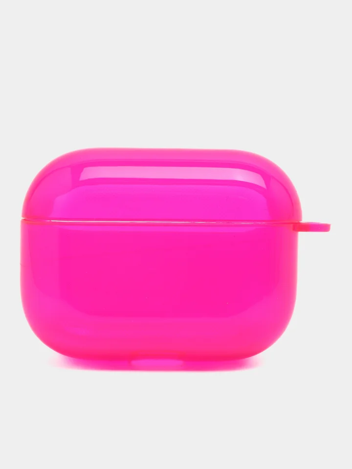 Фуксия чехол для наушников AirPods 1 / Pro 2 / 3 Силиконовый