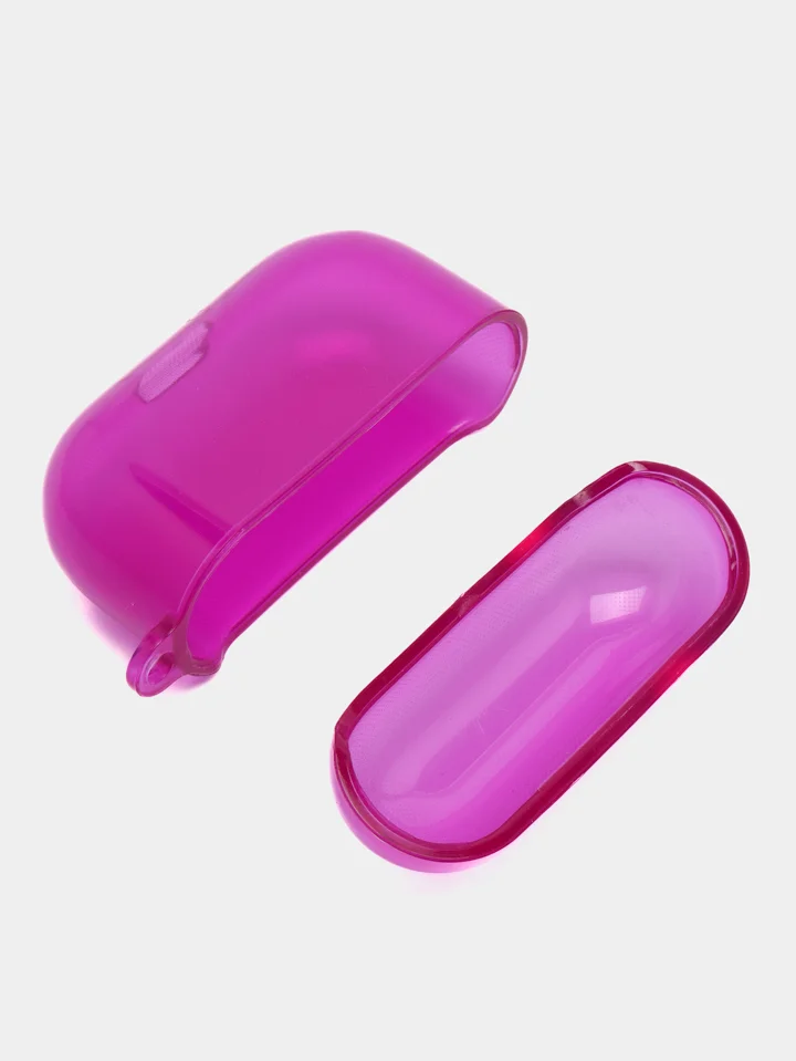 Фиолетовый чехол для наушников AirPods 1 / Pro 2 / 3 Силиконовый