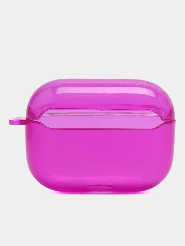 Фиолетовый чехол для наушников AirPods 1 / Pro 2 / 3 Силиконовый