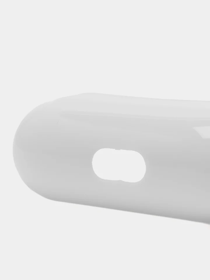 Белый чехол для наушников AirPods 1 / Pro 2 / 3, силиконовый
