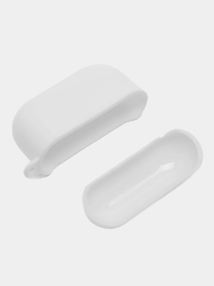 Белый чехол для наушников AirPods 1 / Pro 2 / 3, силиконовый