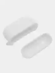 Белый чехол для наушников AirPods 1 / Pro 2 / 3, силиконовый