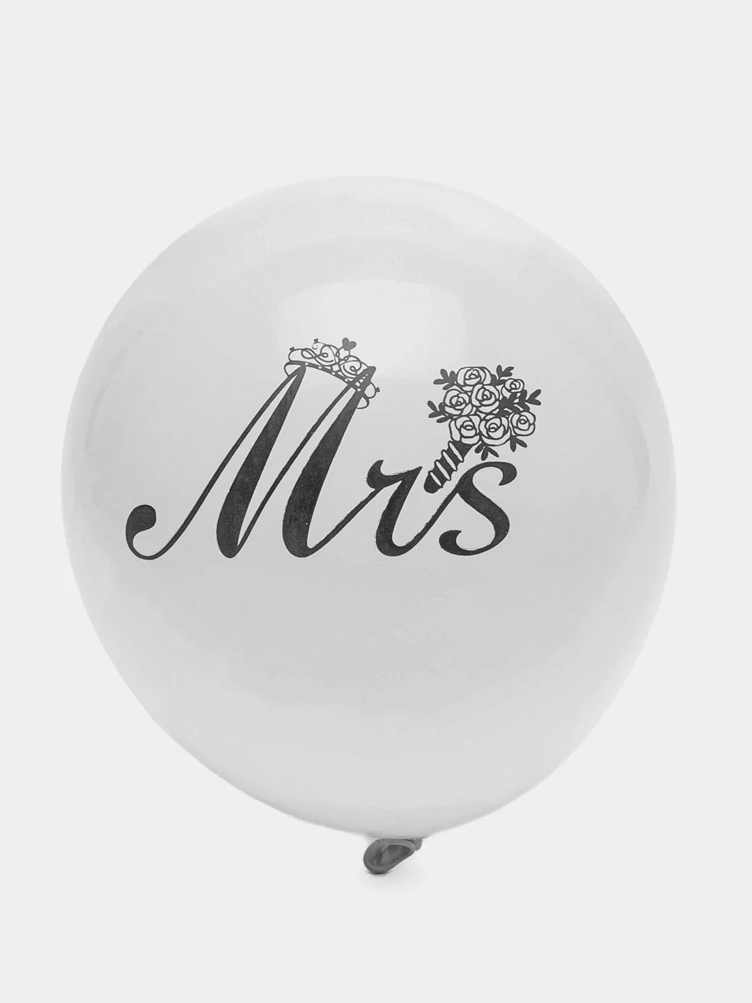 Белый воздушные праздничные шары Just Married Mr. & Mrs
