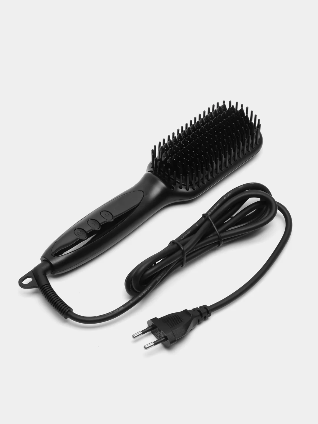 Расческа выпрямитель для волос Hair Straightener Brush 105A, черный