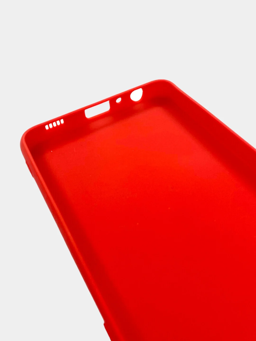 Красный чехол Samsung Galaxy A32 4G (Самсунг Галакси А32) силиконовый цветной матовый