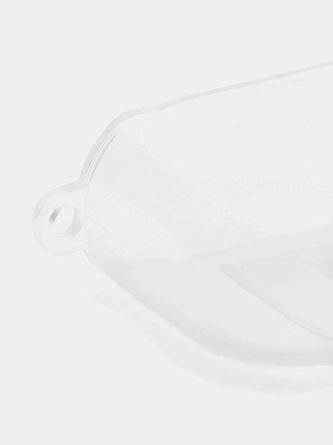 Светло-жёлтый чехол для наушников Apple AirPods 3 силиконовый прозрачный принт Nike / Найк