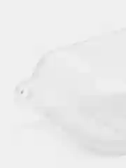 Светло-синий чехол для наушников Apple AirPods 3 силиконовый прозрачный принт Nike / Найк