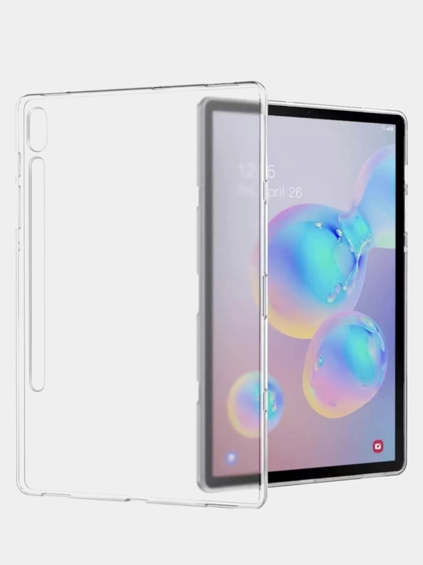 Чехол на планшет Samsung Galaxy Tab S8+ SM-X800, S7 FE T736, S7 Plus T970 12.4, прозрачный