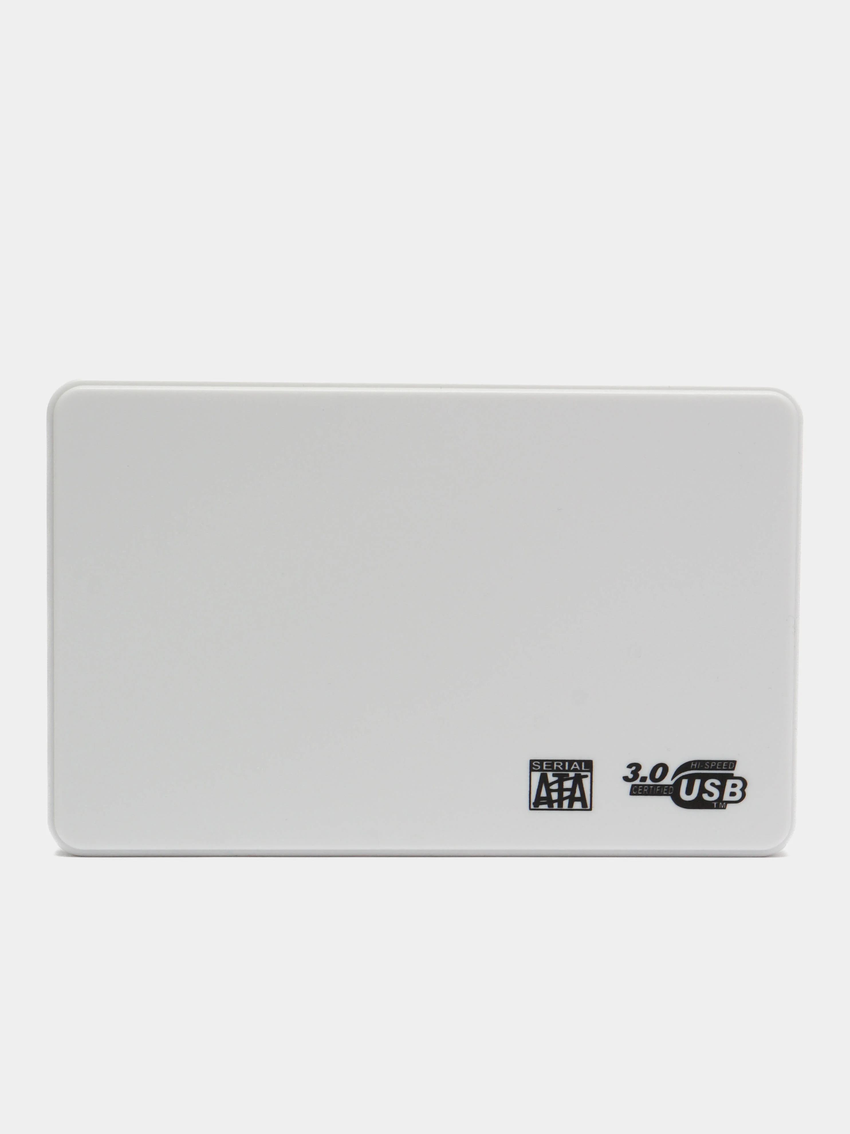 Белый кейс для жесткого диска пластиковый SSD HDD 2.5 корпус USB 3.0 внешний жд бокс