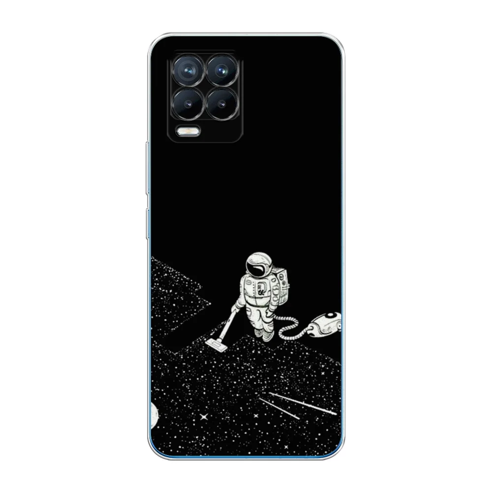 Карамельный силиконовый чехол на Oppo Realme 8/8 Pro / Оппо Реалми 8/8 Про прозрачный, с рисунком