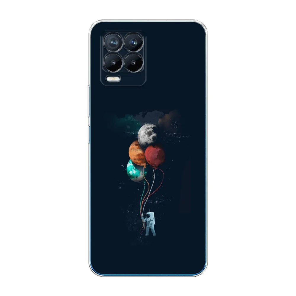 Марсала силиконовый чехол на Oppo Realme 8/8 Pro / Оппо Реалми 8/8 Про прозрачный, с рисунком