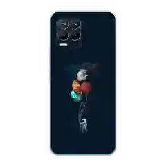 Марсала силиконовый чехол на Oppo Realme 8/8 Pro / Оппо Реалми 8/8 Про прозрачный, с рисунком