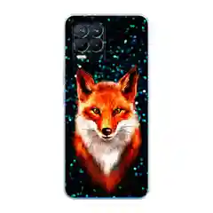 Рыжий силиконовый чехол на Oppo Realme 8/8 Pro / Оппо Реалми 8/8 Про прозрачный, с рисунком